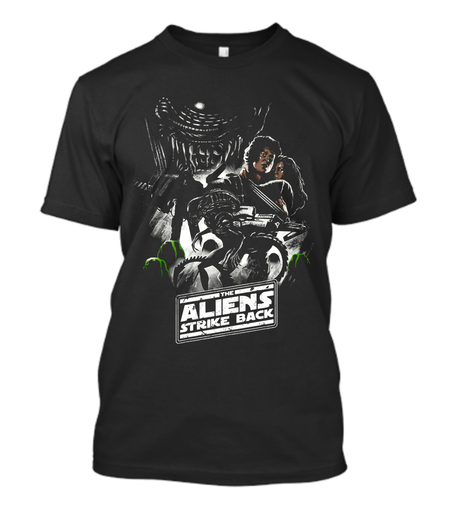 The Aliens Strike Back Sci-Fi Mashup Extravaganza T-Shirt