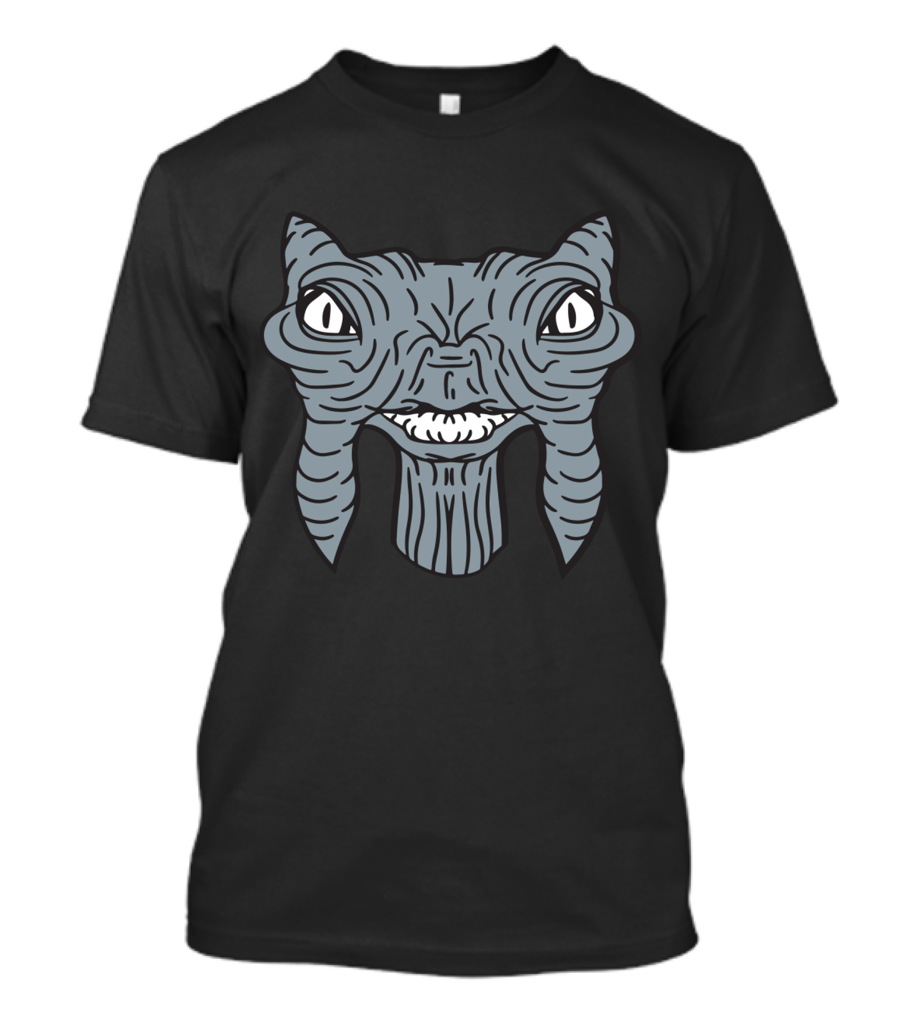 Alien Monster Creature Face Drawing T-Shirt