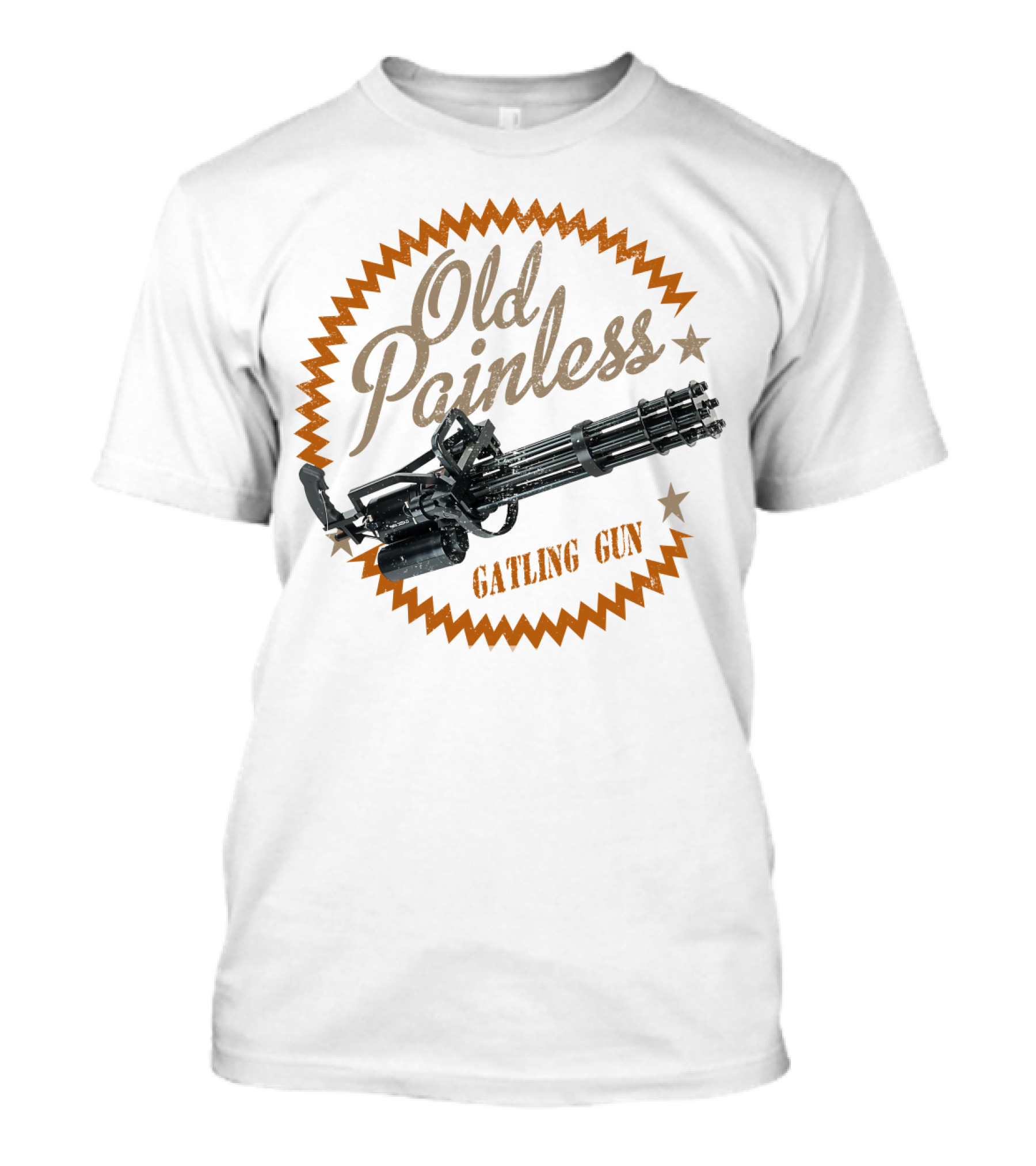 Old Painless Gatling Gun Predator T-Shirt