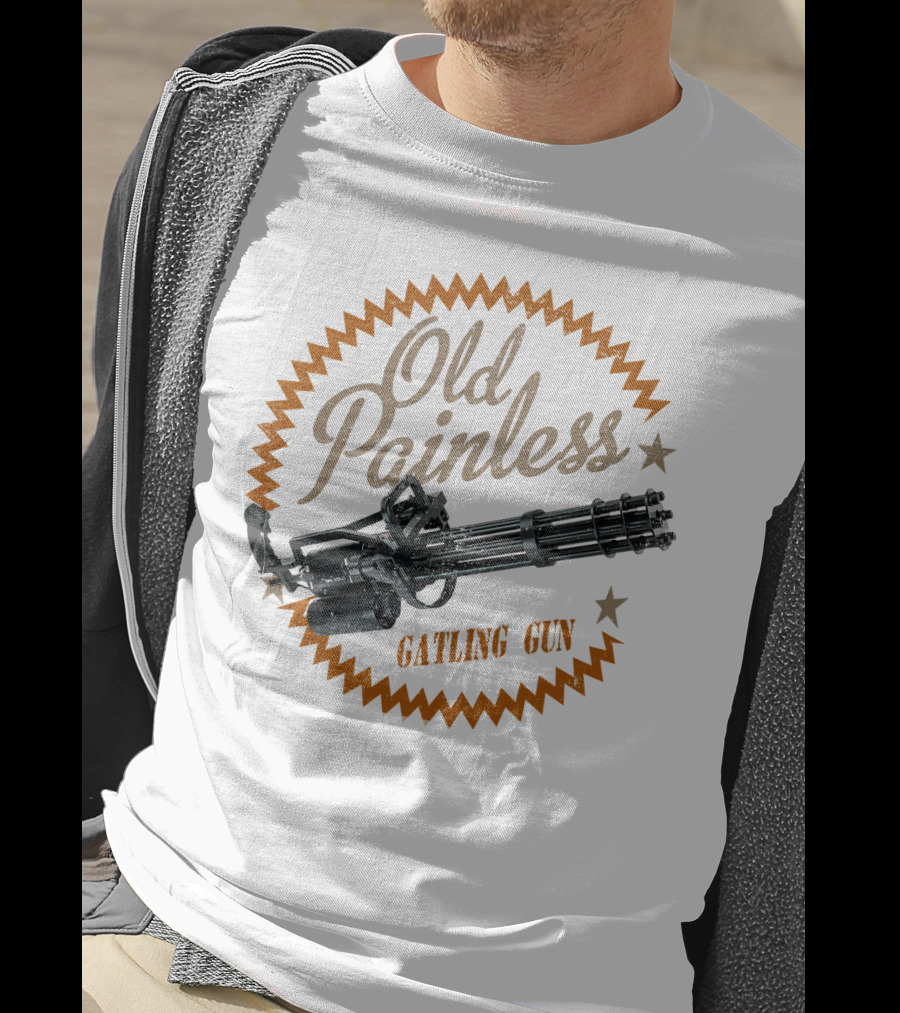 Old Painless Gatling Gun Predator T-Shirt
