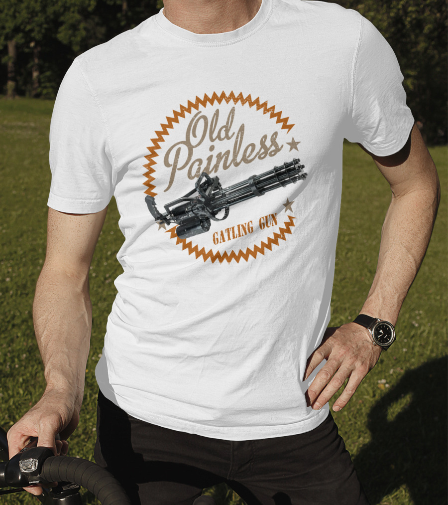 Old Painless Gatling Gun Predator T-Shirt