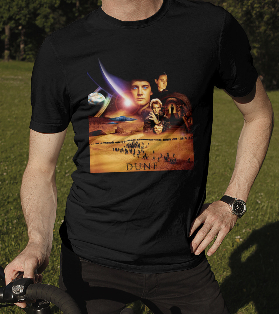 Dune Movie Characters And Desert Planet Collage T-Shirt