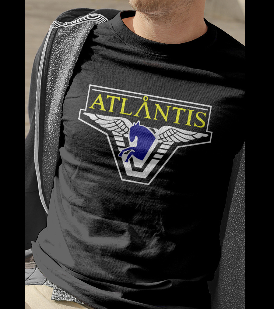 Atlantis Pegasus Emblem Winged T-Shirt