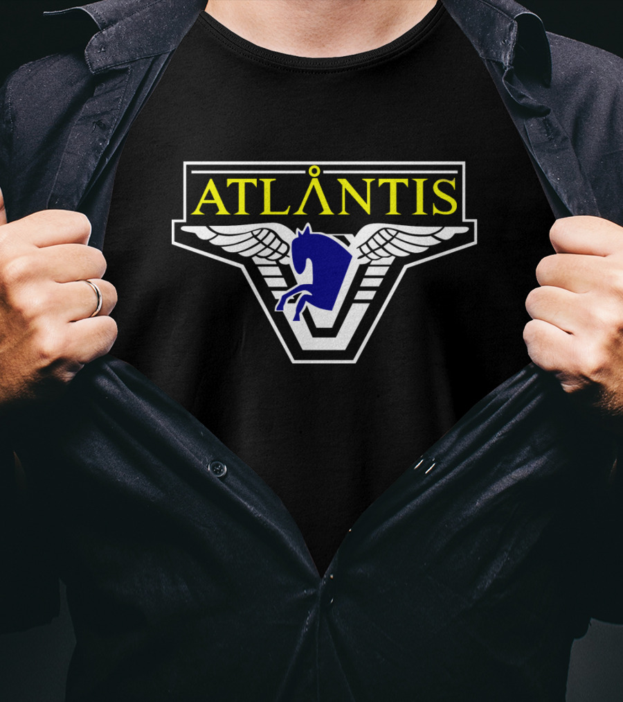 Atlantis Pegasus Emblem Winged T-Shirt