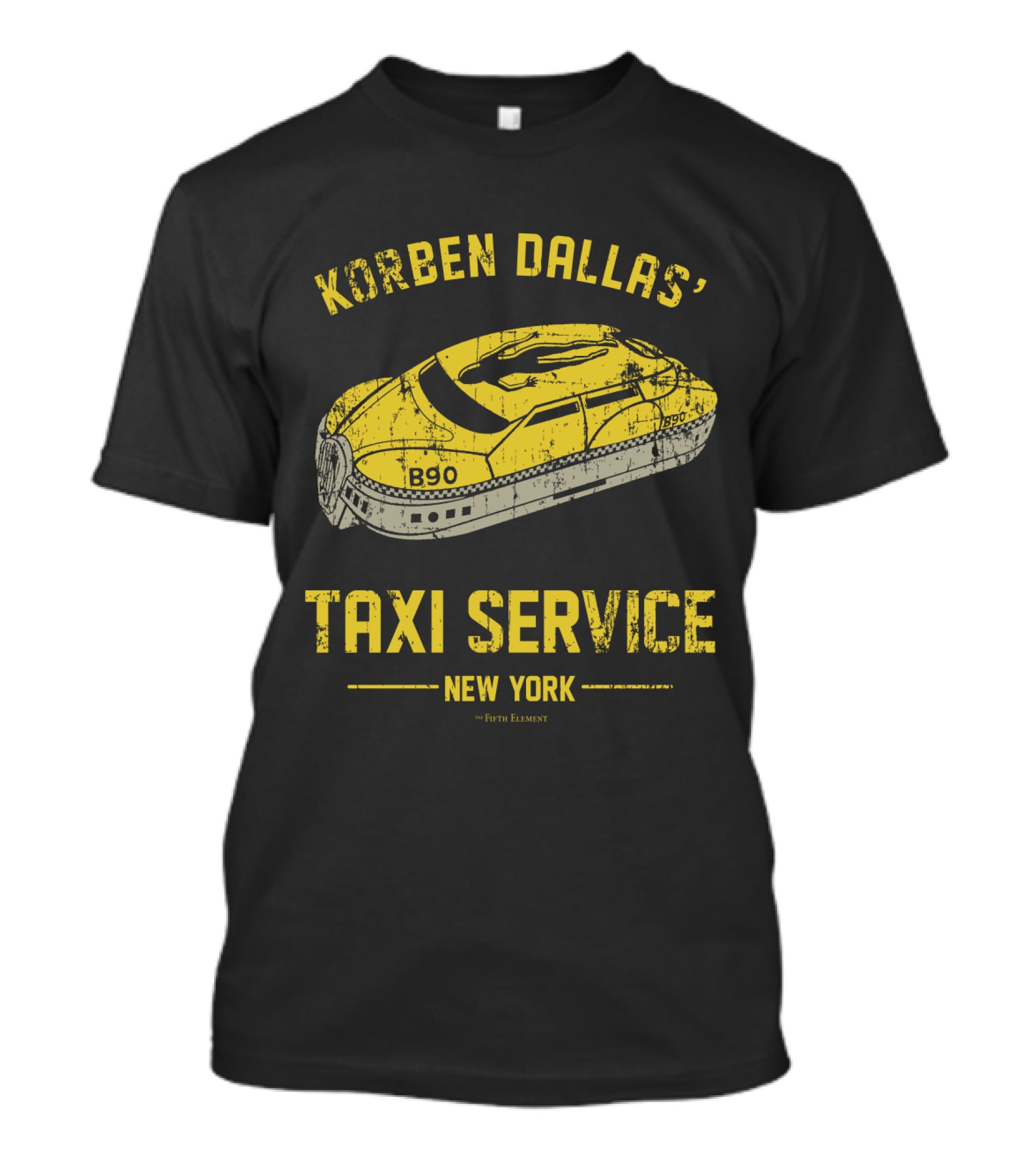Korben Dallas' Taxi Service New York The Fifth Element B90 T-Shirt