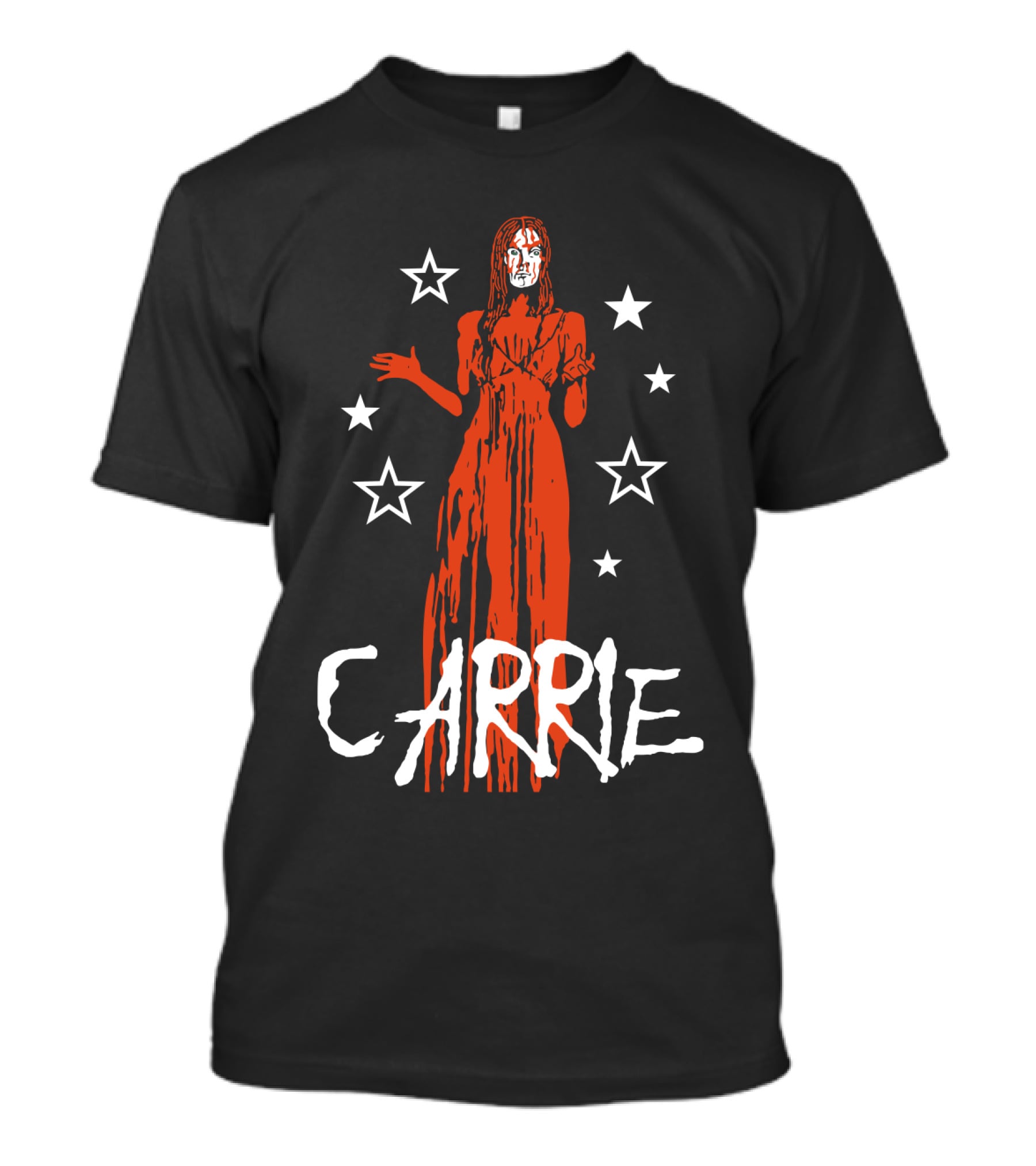 Carrie 1976 Blood-Soaked Prom With Stars T-Shirt