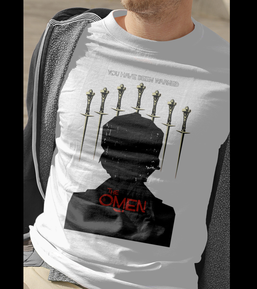 You Have Been Warned The Omen 1976 Silhouette And Daggers T-Shirt
