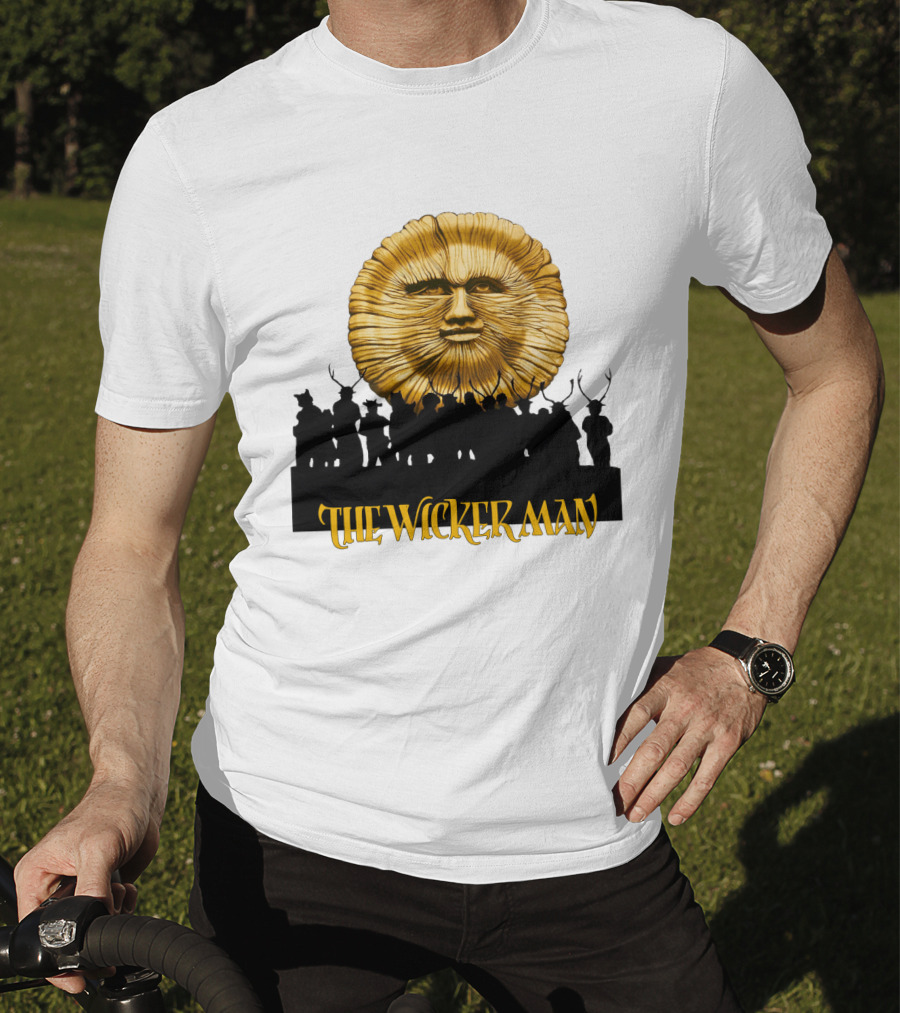 The Wicker Man Sun Face And Silhouetted Figures T-Shirt