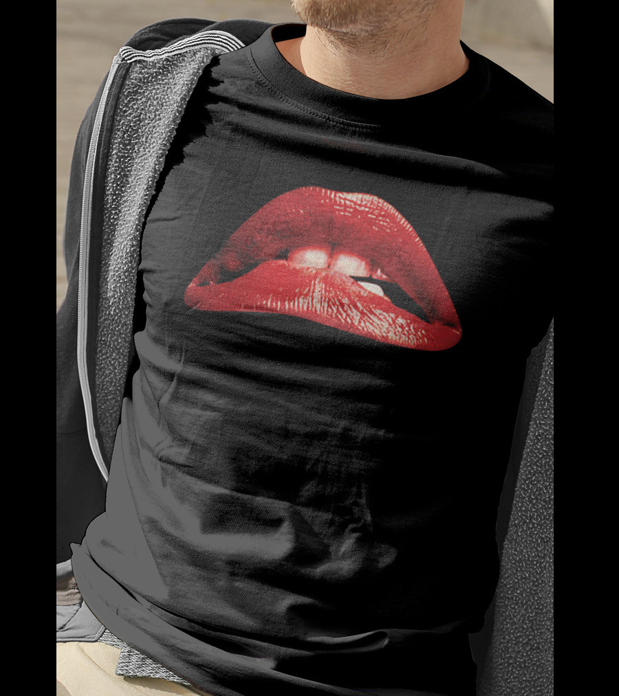 The Rocky Horror Picture Show 1975 Red Lips Iconic Movie T-Shirt