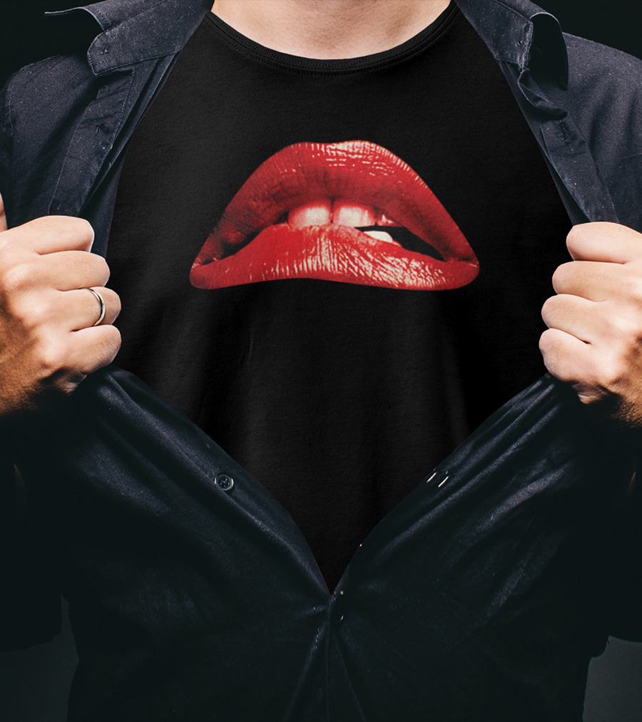 The Rocky Horror Picture Show 1975 Red Lips Iconic Movie T-Shirt