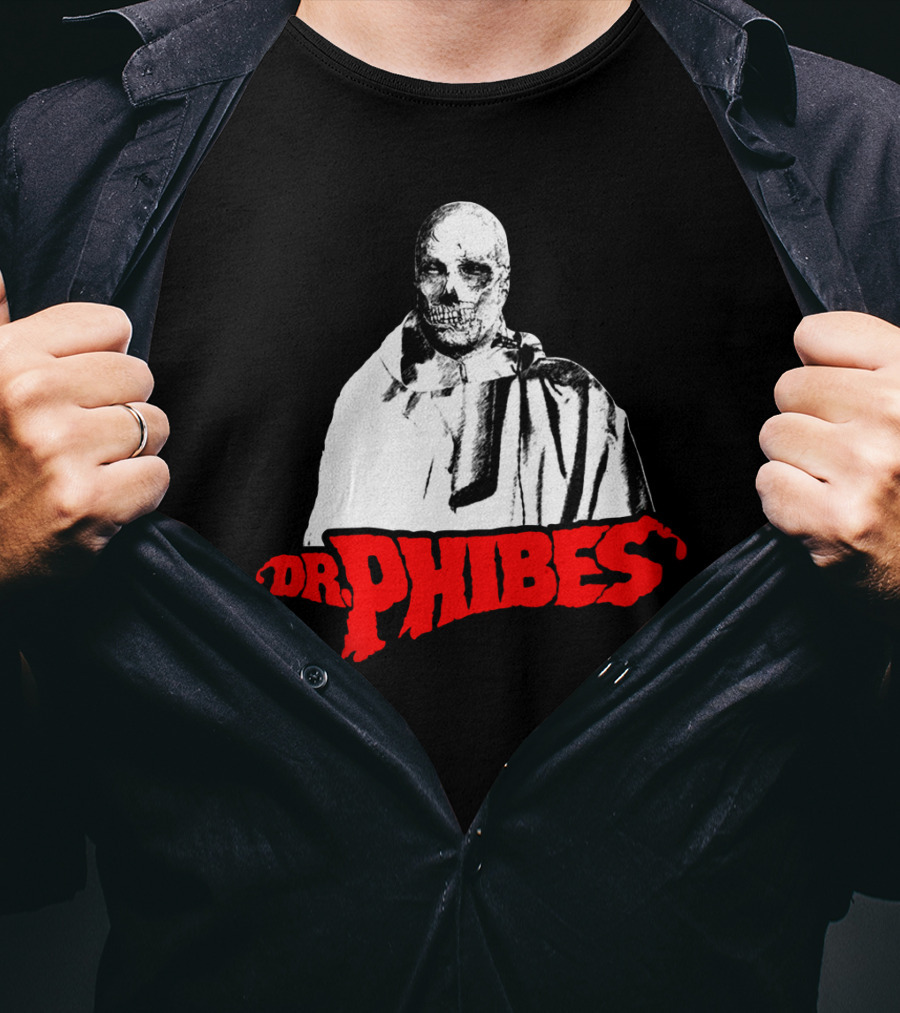 Dr. Phibes Skull Cloak T-Shirt