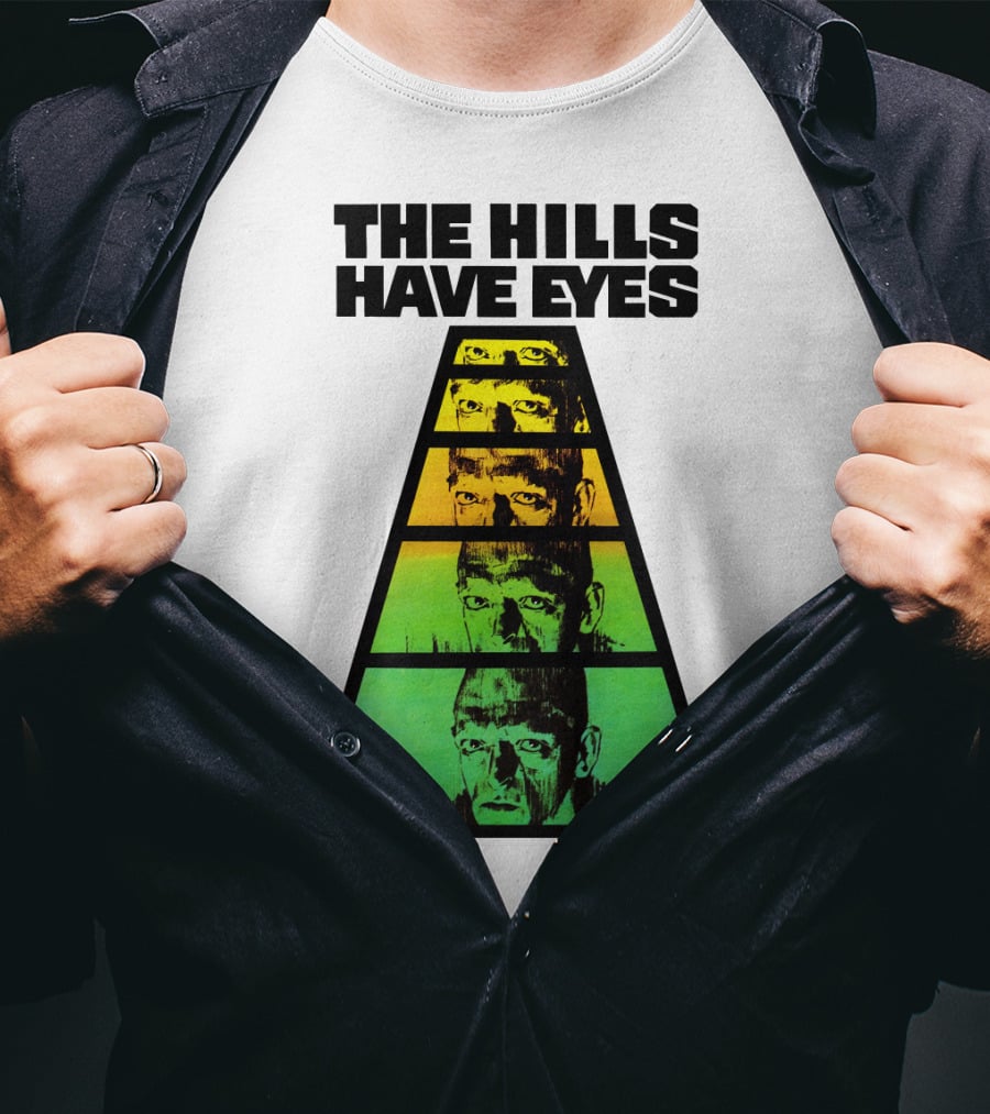 The Hills Have Eyes Retro 1977 Pyramid Faces T-Shirt
