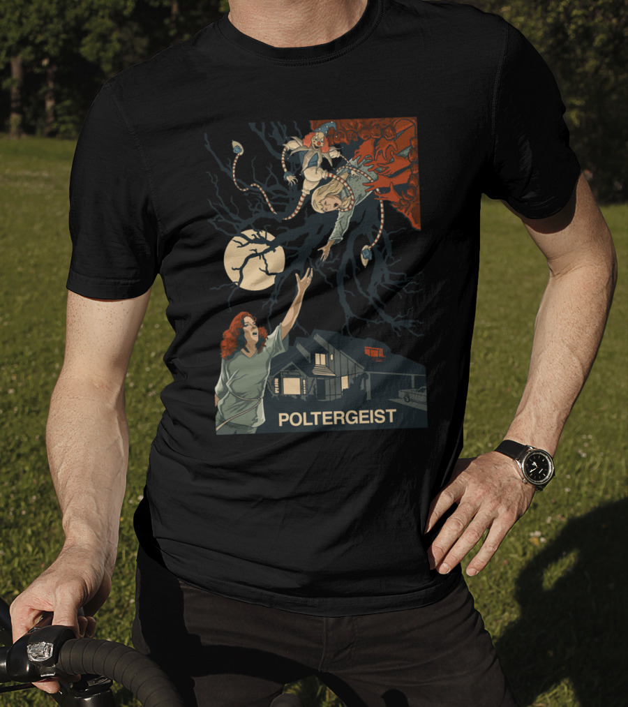 Poltergeist II The Other Side 1986 Moonlit Horror Escape T-Shirt