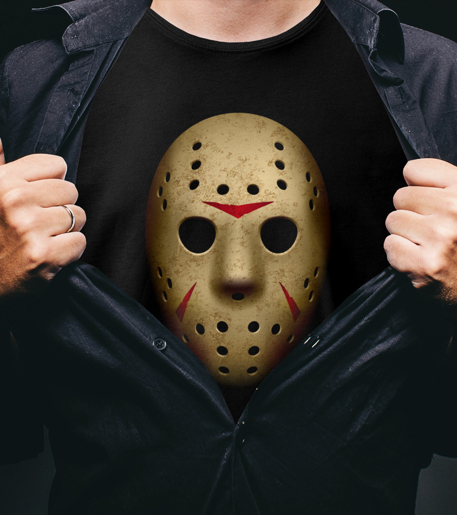 Jason Mask Friday The 13th Hockey Horror T-Shirt