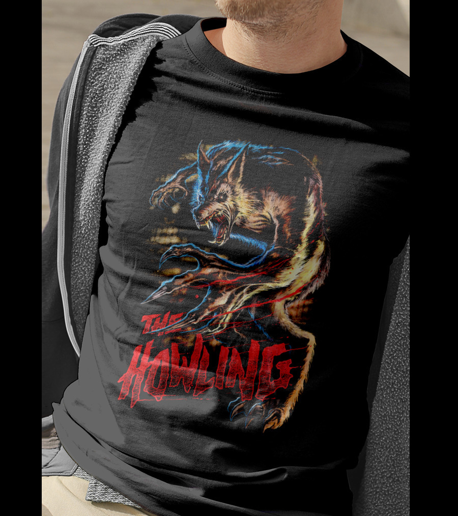 The Howling Werewolf Creature Retro Horror T-Shirt