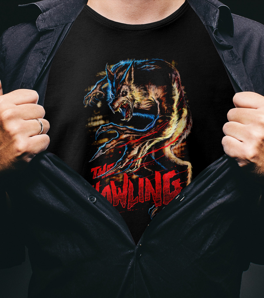 The Howling Werewolf Creature Retro Horror T-Shirt