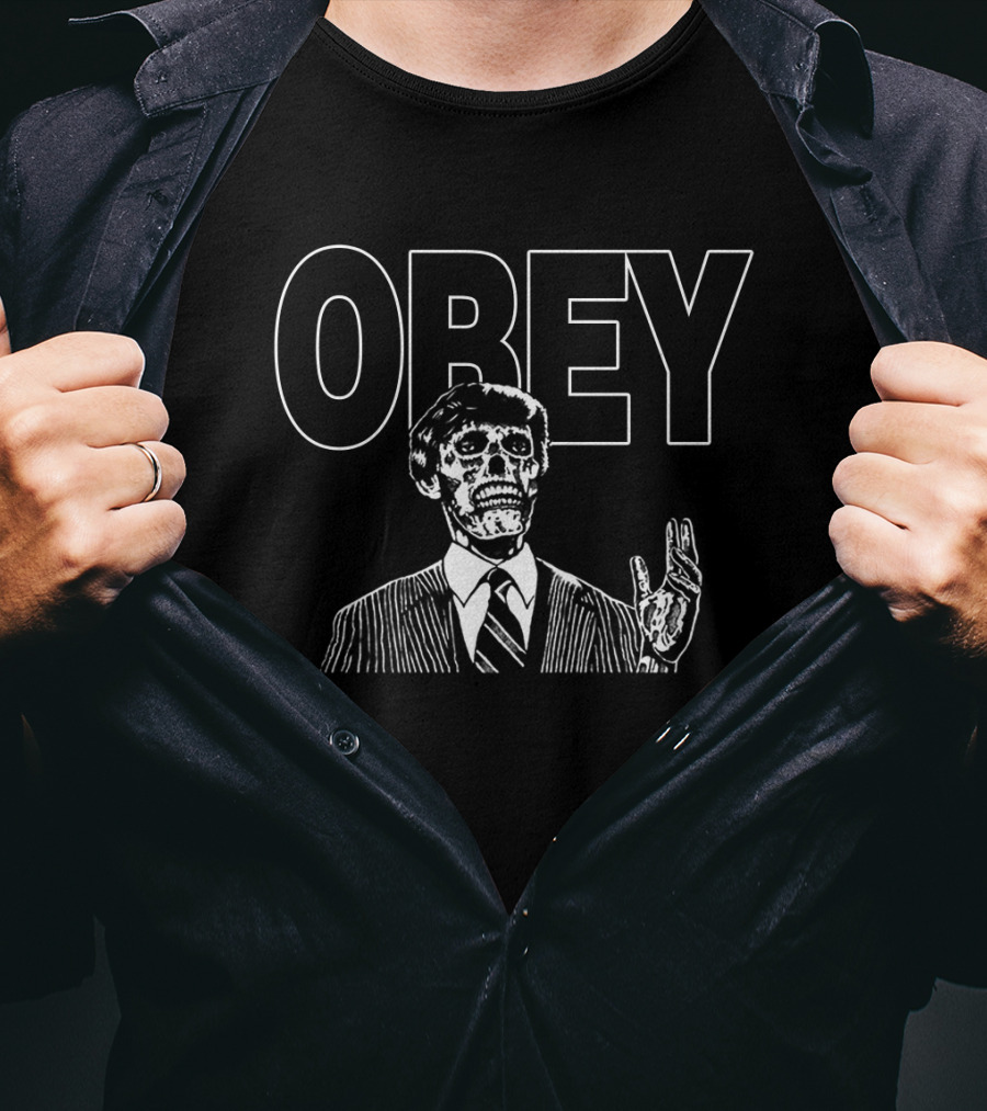 Obey They Live Movie Alien Character T-Shirt
