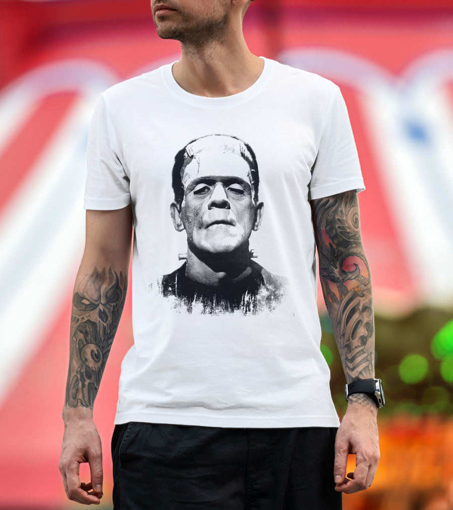 Frankenstein The Face Classic Monster T-Shirt