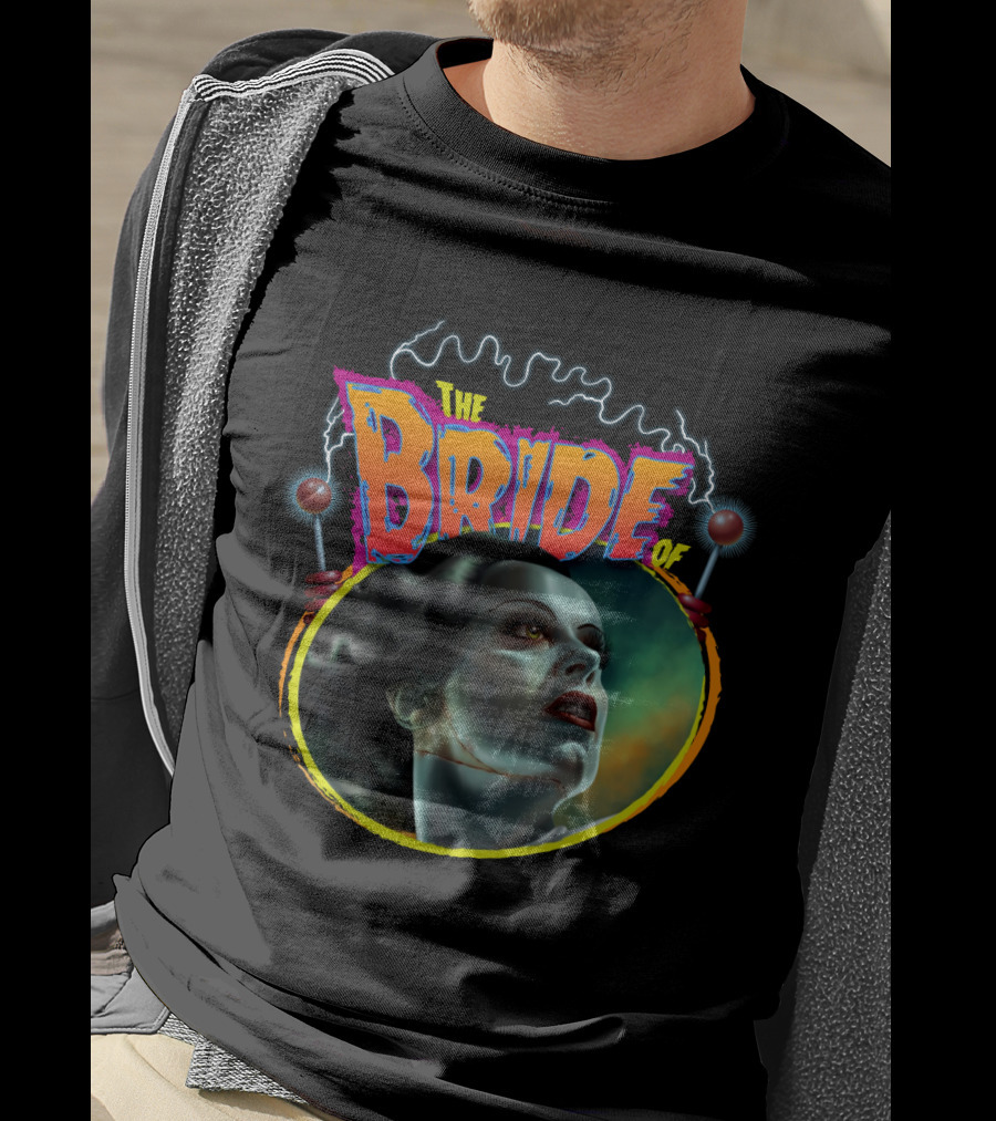 The Bride Of Frankenstein Retro Horror Movie T-Shirt