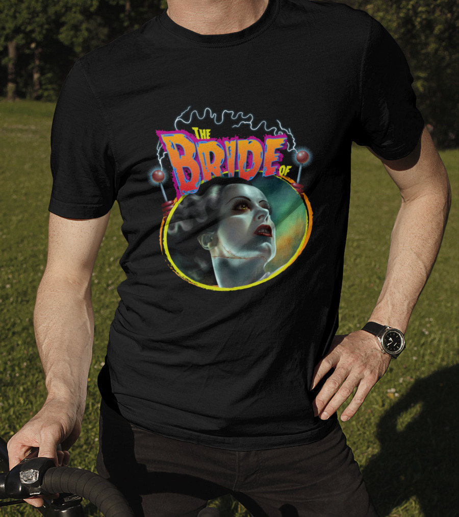 The Bride Of Frankenstein Retro Horror Movie T-Shirt