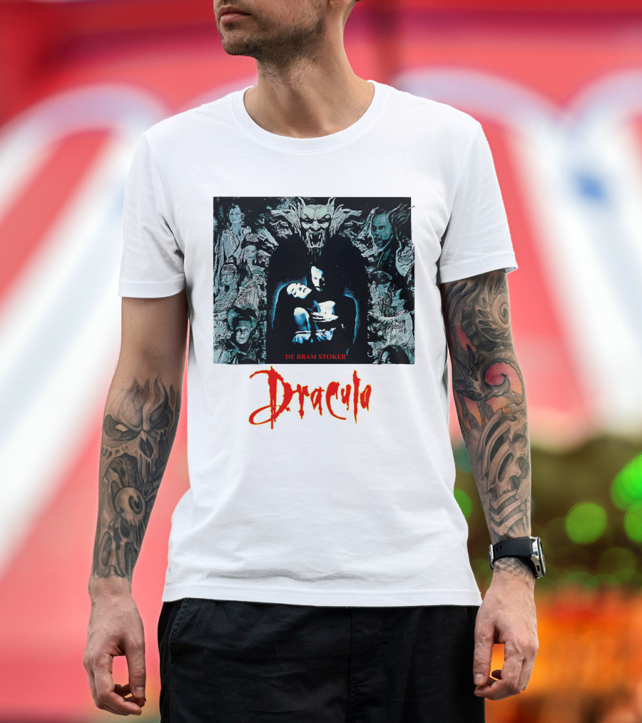 Dracula De Bram Stoker Vampire Collage 1992 T-Shirt