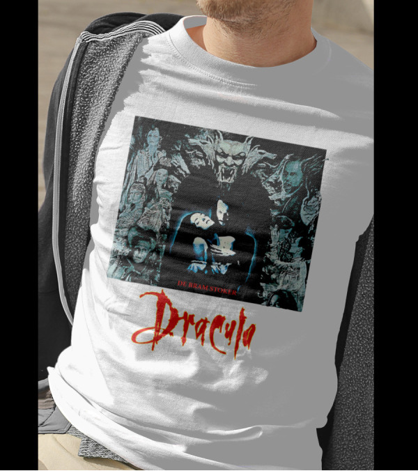 Dracula De Bram Stoker Vampire Collage 1992 T-Shirt