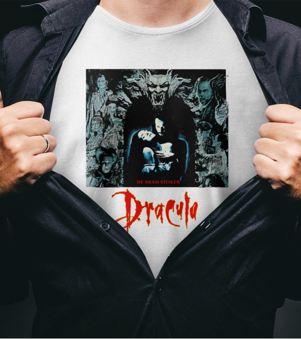 Dracula De Bram Stoker Vampire Collage 1992 T-Shirt