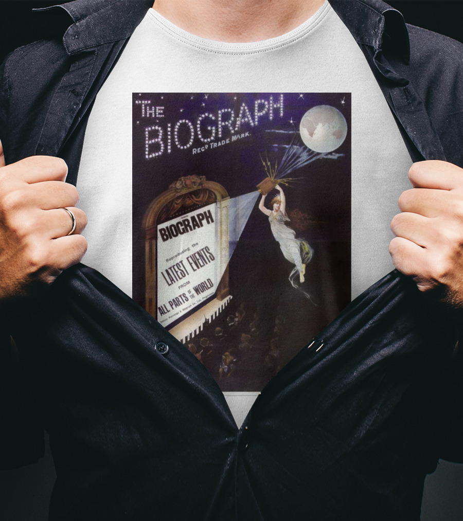 The Biograph 1910 Reg Trade Mark Biograph Presenting Latest Events From All Parts Of The World T-Shirt