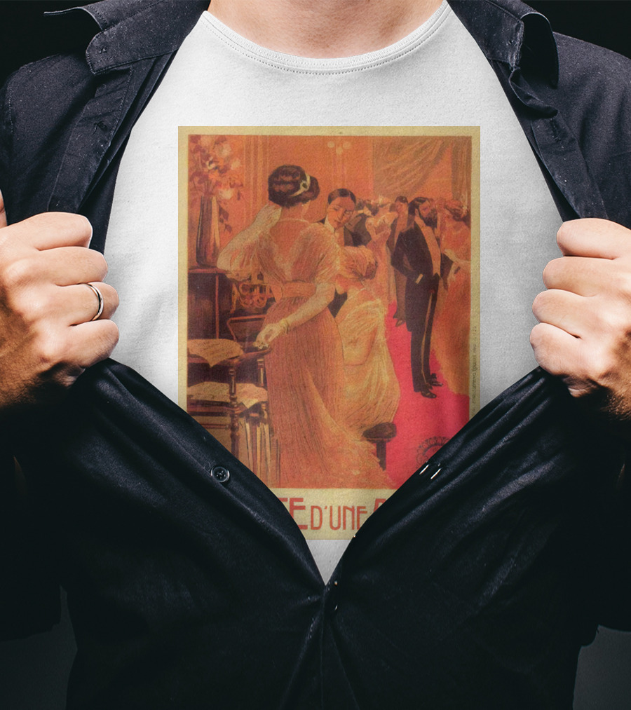 La Faute D'un Autre 1910 Elegant Ballroom Scene Bourgeois Society Vintage T-Shirt