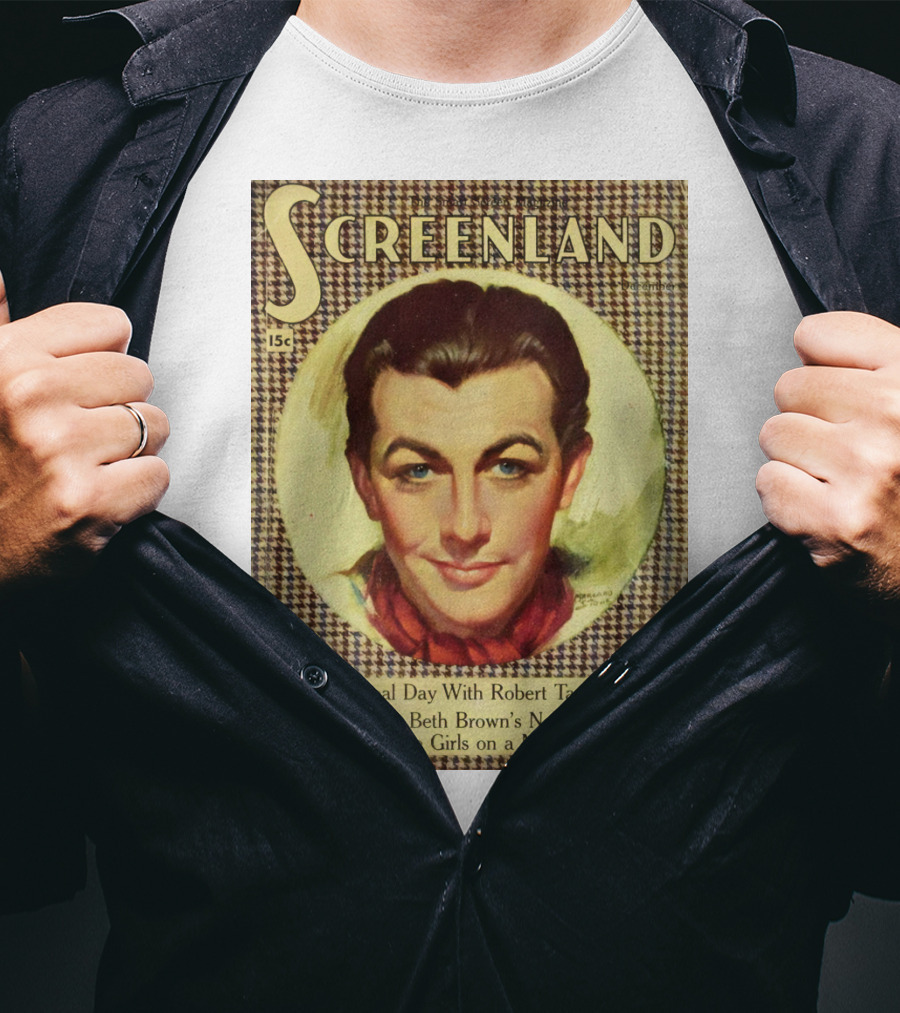Screenland 15c A Real Day With Robert Taylor Beginning Beth Brown's New Serial Three Girls On A Match T-Shirt