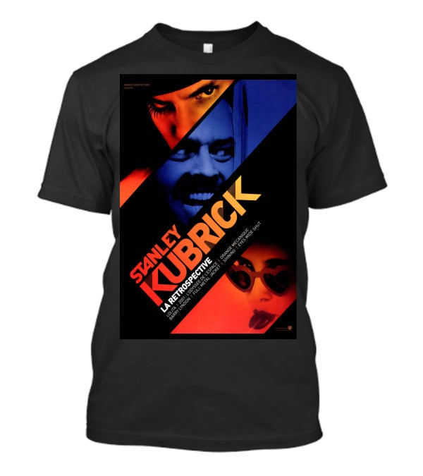 Stanley Kubrick LA Retrospective Warner Bros Entertainment 2001 L'odyssée DE L'espace Barry Lyndon Shining Full Metal Jacket Lolita Eyes Wide Shut T-Shirt