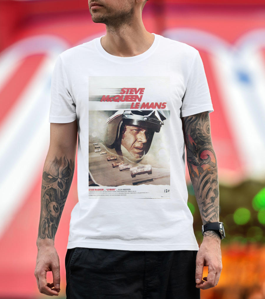Steve McQueen Le Mans 1971 Racing Film T-Shirt