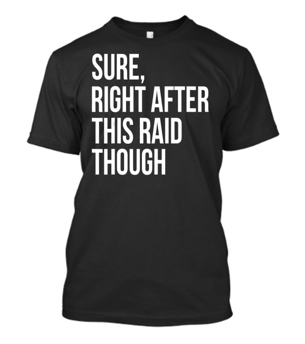 Sure Right After This Raid Though T-Shirt