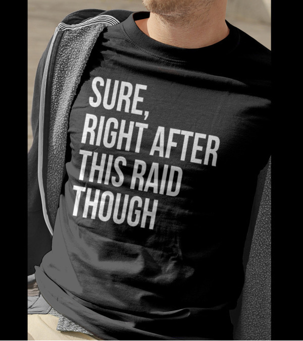 Sure Right After This Raid Though T-Shirt