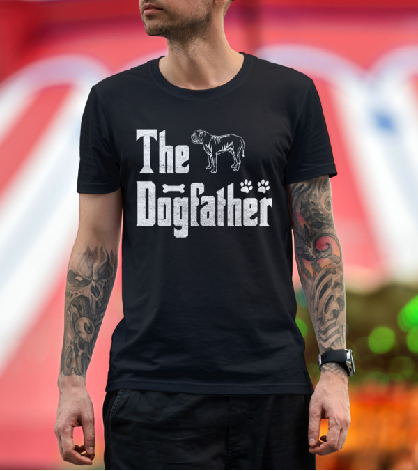Premium T-Shirt: Funny Boerboel The Dogfather Boerboel Dog Paw Prints T-Shirt Funny Boerboel The Dogfather Boerboel Dog Paw Prints T-Shirt
