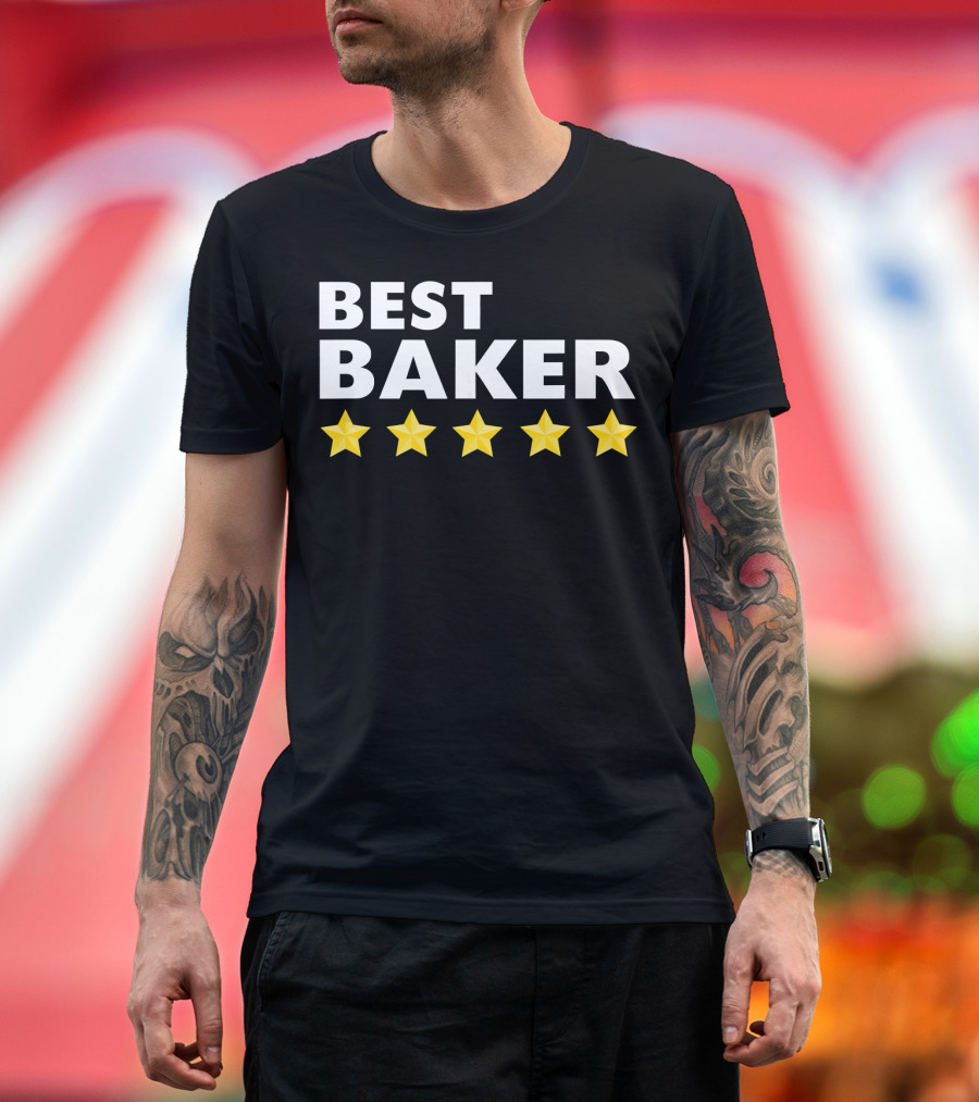 Best Baker Five Star Rating Mastery T-Shirt