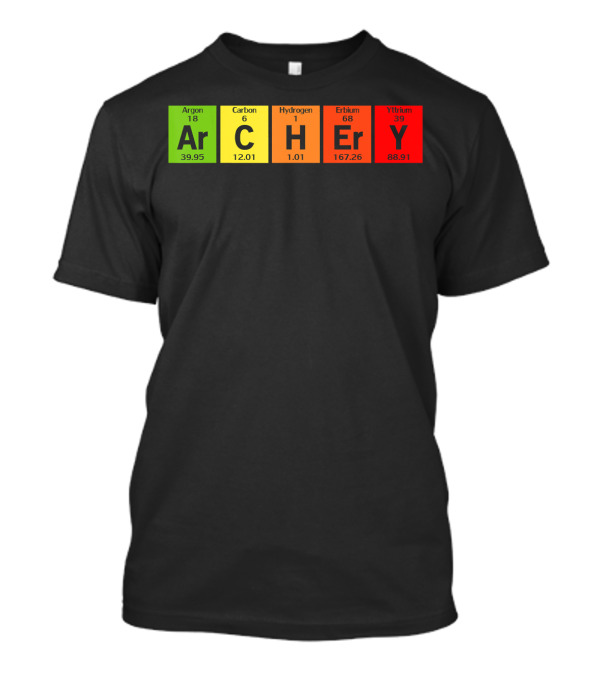 Science Elements Archery Funny Periodic Arrow Chemistry T-Shirt