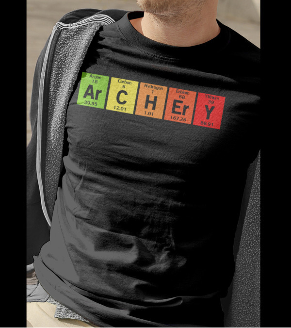 Science Elements Archery Funny Periodic Arrow Chemistry T-Shirt