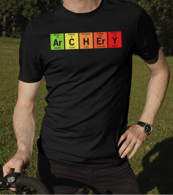Science Elements Archery Funny Periodic Arrow Chemistry T-Shirt