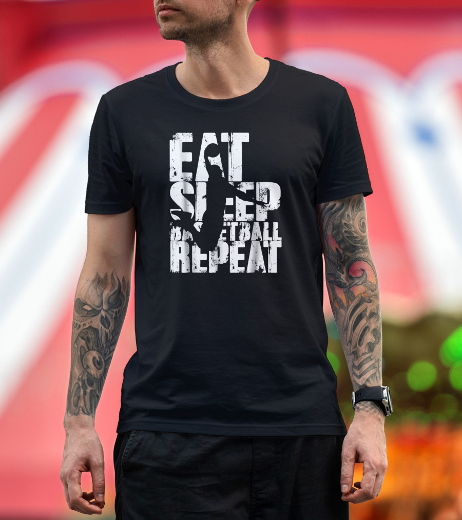 Eat Sleep Basketball Repeat Dunk T-Shirt