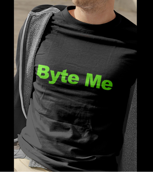 Byte Me Funny Computer Science Pun Software Humor T-Shirt