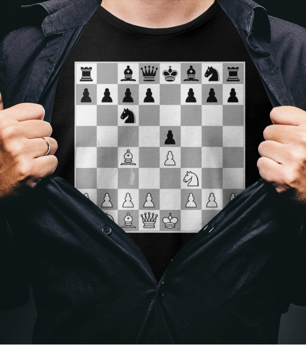 Chess Italian Game E4 Opening Strategy Board T-Shirt