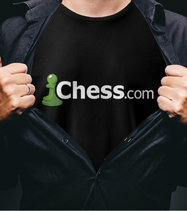 Chess.com Classic Logo Green Pawn Online Chess Site Fan T-Shirt