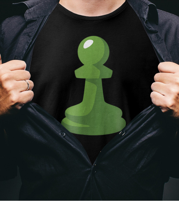 Chess.com Green Pawn Icon Online Chess Platform T-Shirt