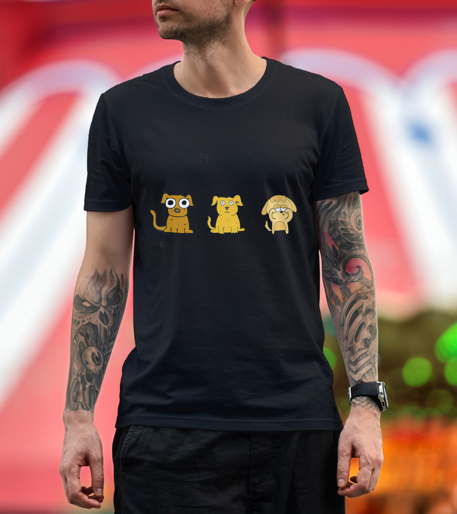 Coffee Dogs Espresso Regular Decaf Funny T-Shirt