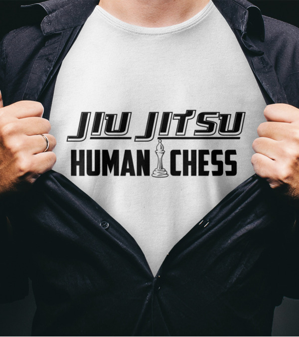 Jiu Jitsu Human Chess Iconic Martial Arts Strategy T-Shirt
