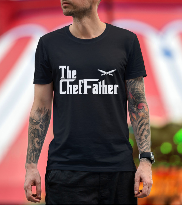 Premium T-Shirt: Mens The ChefFather Funny Culinary Chef Knife Club Cook T-Shirt Mens The ChefFather Funny Culinary Chef Knife Club Cook T-Shirt