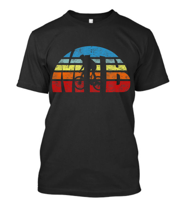 Retro MTB Mountain Biking Bicycle Vintage Sunset T-Shirt