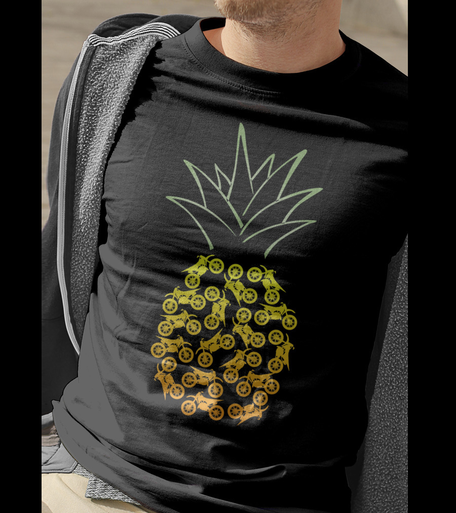 Motocross Pineapple Motorbike T-Shirt