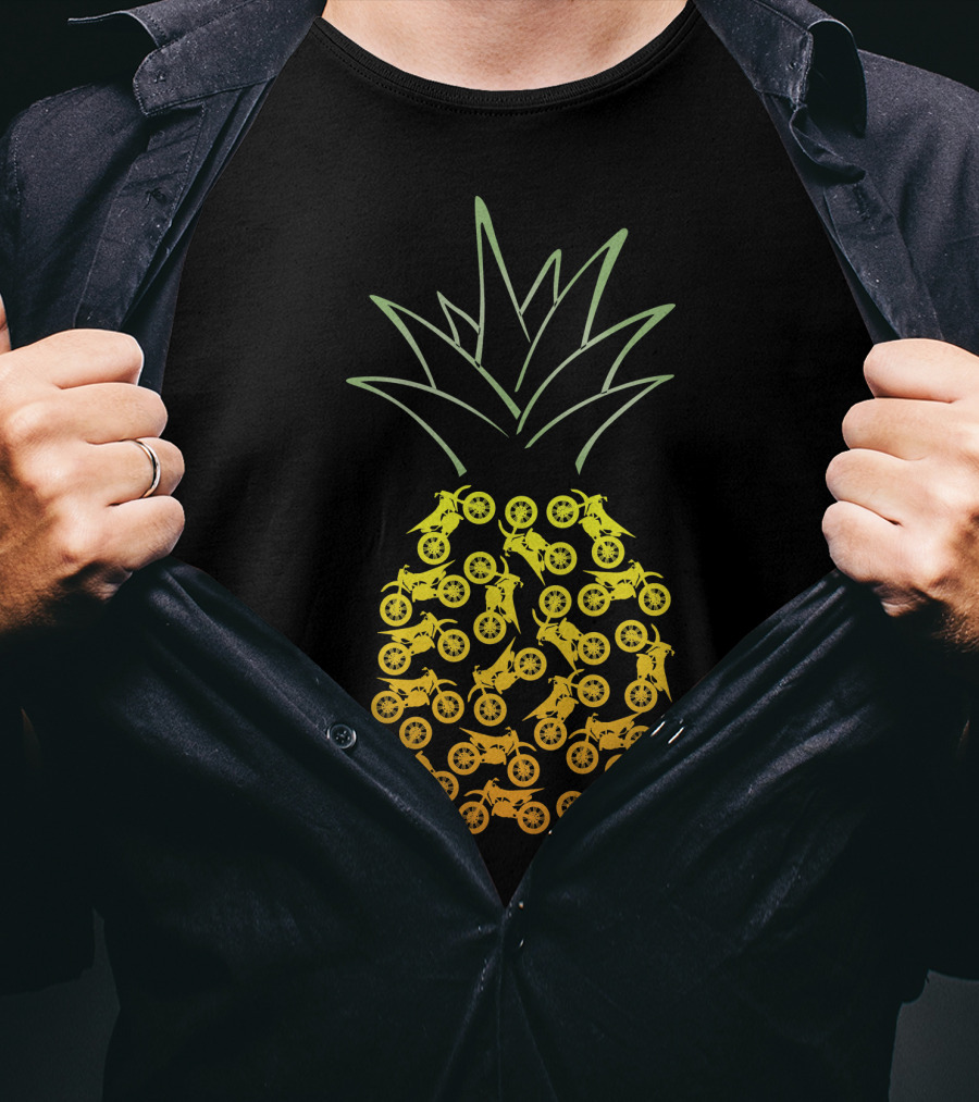 Motocross Pineapple Motorbike T-Shirt